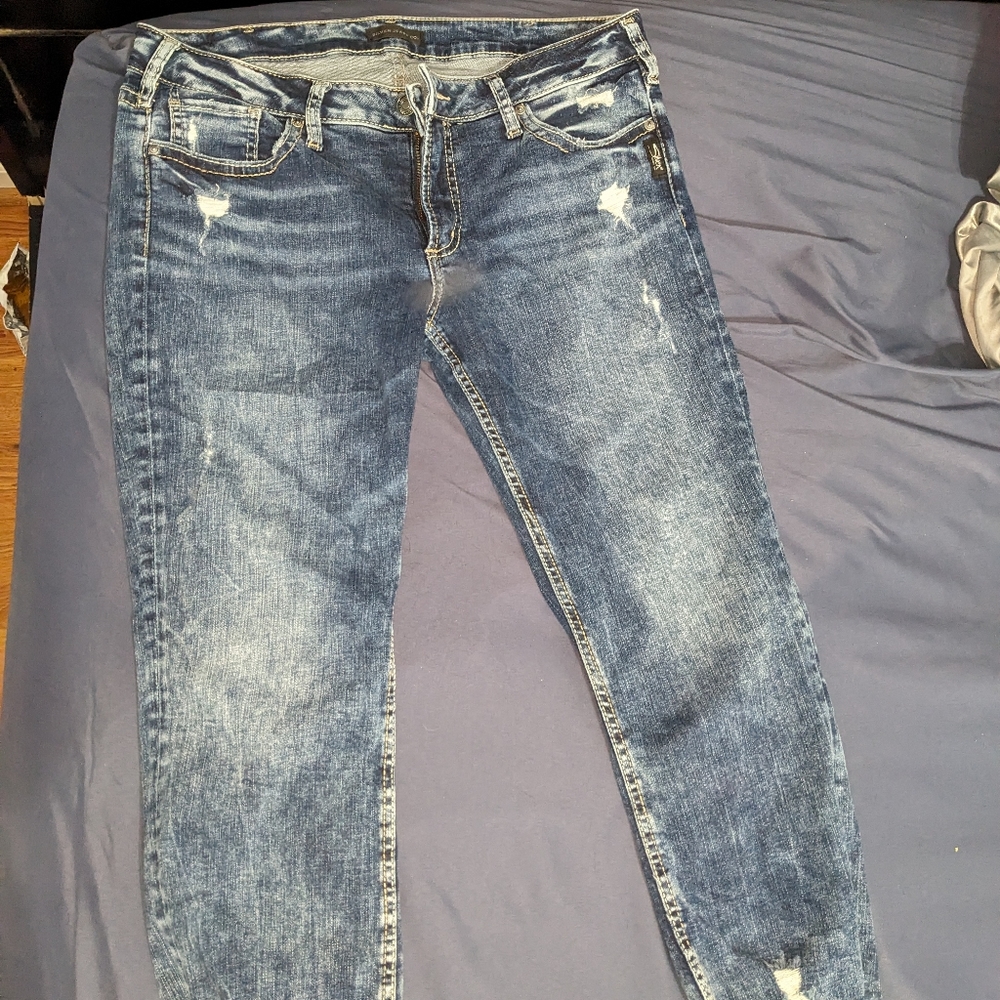 Silver capris